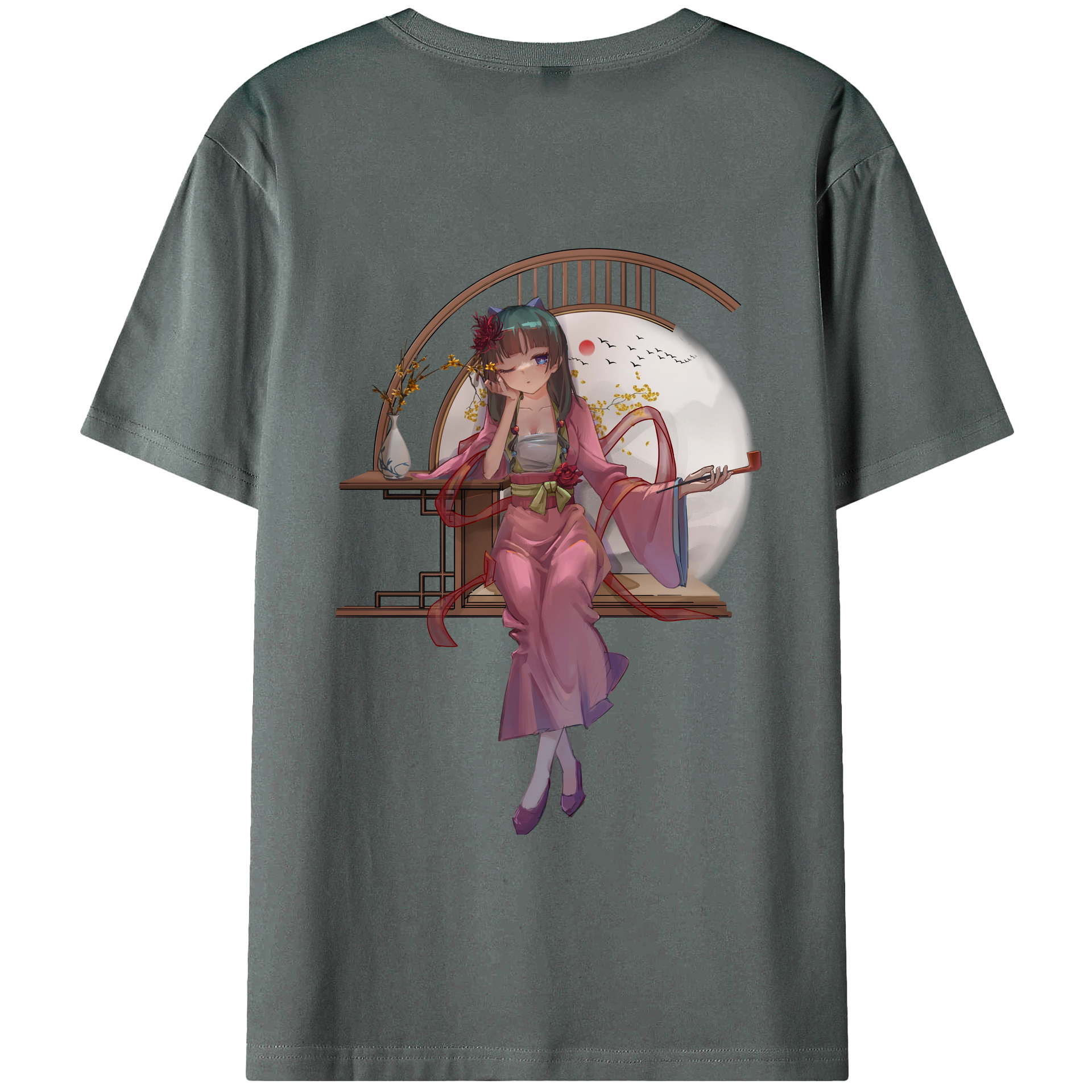 （画像用） 薬屋のひとりごと The Apothecary Diaries 綿100％半袖Tシャツ（背面プリント）